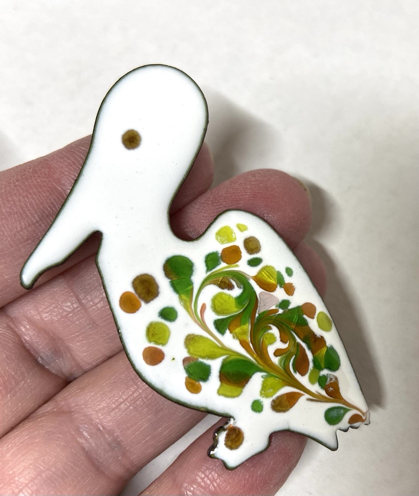 5 pcs. Wholesale Lot-Enamel on Copper Lg. Nautical PIN-ARTISAN Made-Inga Enamels