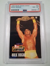 1995 Cardz WCW Main Event Hulk Hogan Wrestling Card PSA 8 WWE WWF TNA AEW