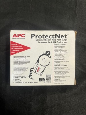   New APC ProtectNet Surge Protector Ethernet Token Ring Protector LAN PNet1