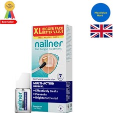 XL Pack 14ml 2-in-1 Fungal Nail Brush - Treat, Brighten & Prevent Infections