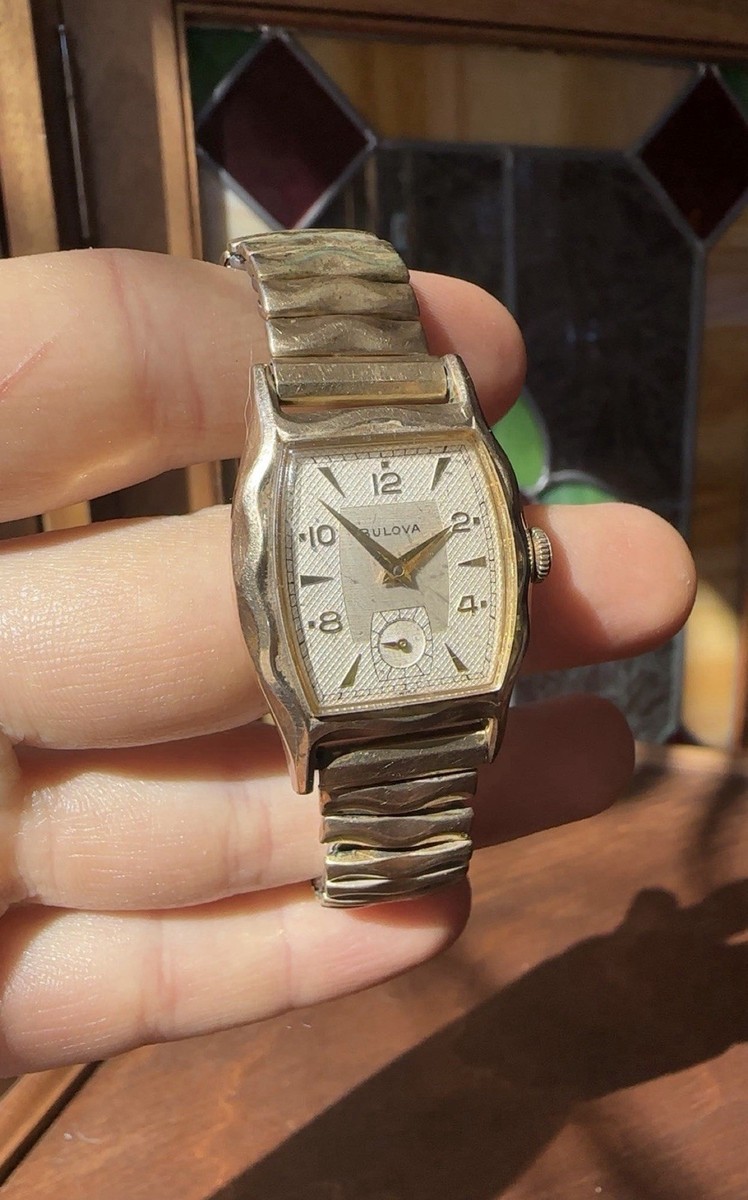 【1950s】BULOVA OH済 ヴィンテージ腕時計 1950s Bulova Wind-Up Watch 10k Gold Fill, NOT WORKING/PARTS | eBay