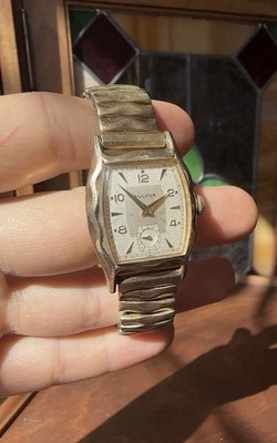 1950s Bulova Wind-Up Watch 10k Gold Fill, NOT WORKING/PARTS