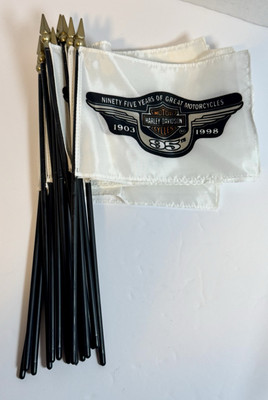 Harley-Davidson 95th Anniversary Wings Bar & Shield Mini Stick Flag.