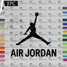 Jordan Ready to Apply DIY Made to Order Iron On Custom Vinyl Decal  any color