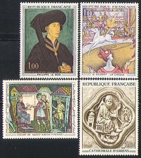 France 1969 Art/Painting/Circus/Horse/Carving 4v n31772