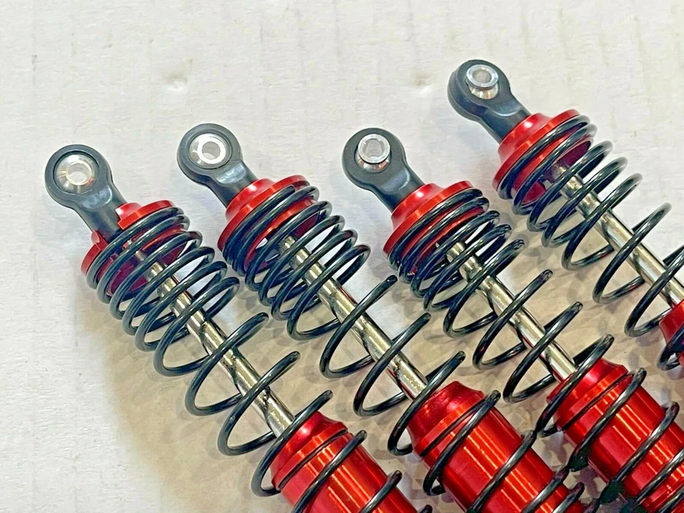 Amortiguadores Big Bore de alto rendimiento para 1/10 Arrma SENTON 4x4 3S BXL rojo  Foto 3 de 4