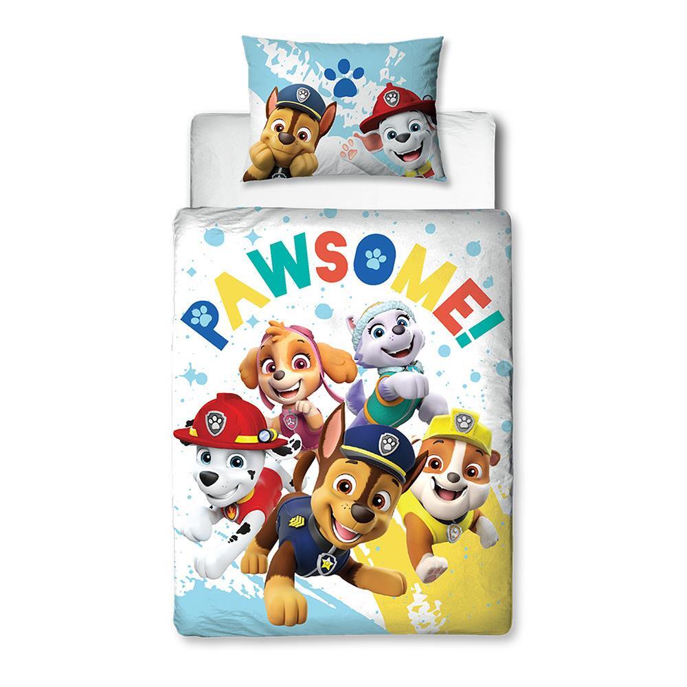 Paw Patrol Junior Duvet Cover Pillowcase Set Panel Splodge