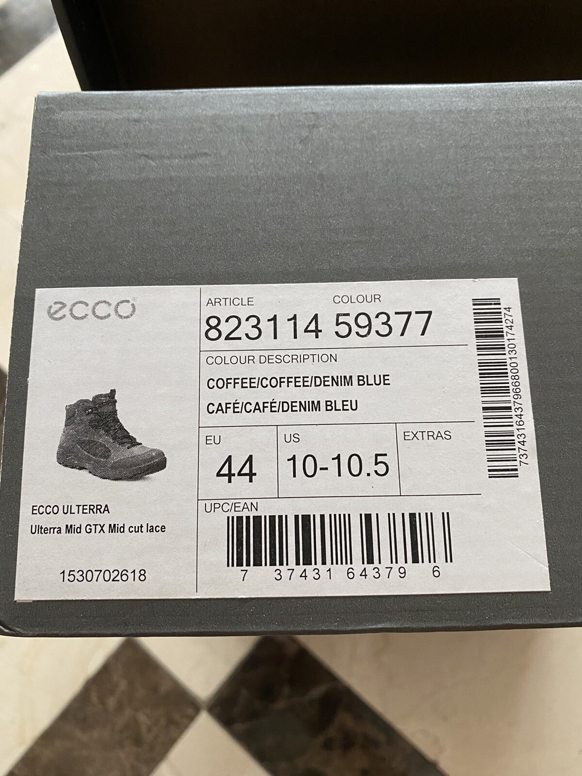 ECCO ULTERRA GTX Mid cut lace men EU 44 
