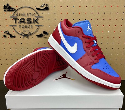 Pomegranate Red and Blue Jordan 1 Low Size 5.5W - Jordan 1 Low Women main image 2