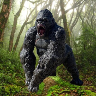 King Kong Figur ''Rampage'' - Gorilla PVC 13,5 cm, Sammlerstatue