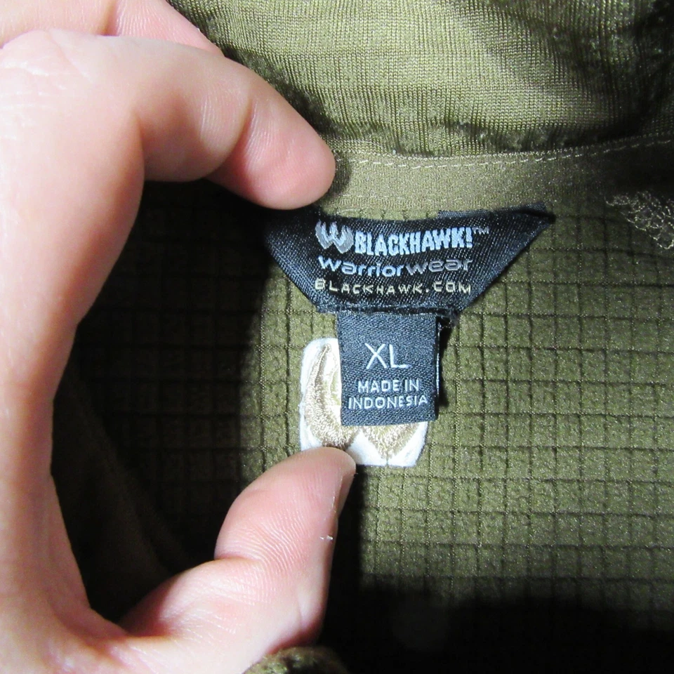 Chaqueta BLACKHAWK WarriorWear Para Hombres XL Rejilla Oliva Vellón Táctica Caza Senderismo Foto 4 de 4