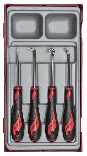 Teng TTMDP 4 Piece Hook & Pick O-Ring Oil Seal Gasket Puller Tool Set & Case