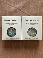 Silver Holographic Glitter KARIZMA BEAUTY Festival Face Body Hair - 2 Boxes
