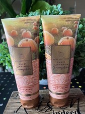 Bath Body Works Body Cream Lot Of 2 Sweet Cinnamon Pumpkin 8fl Oz