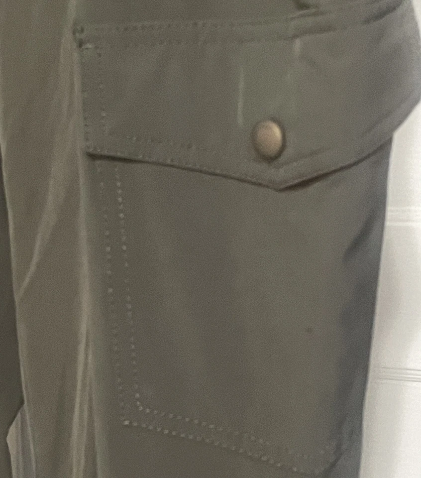 Calça cargo Eddie Bauer feminina boot cut forrada de lã cinza externa T 10 - Imagem 4 de 4