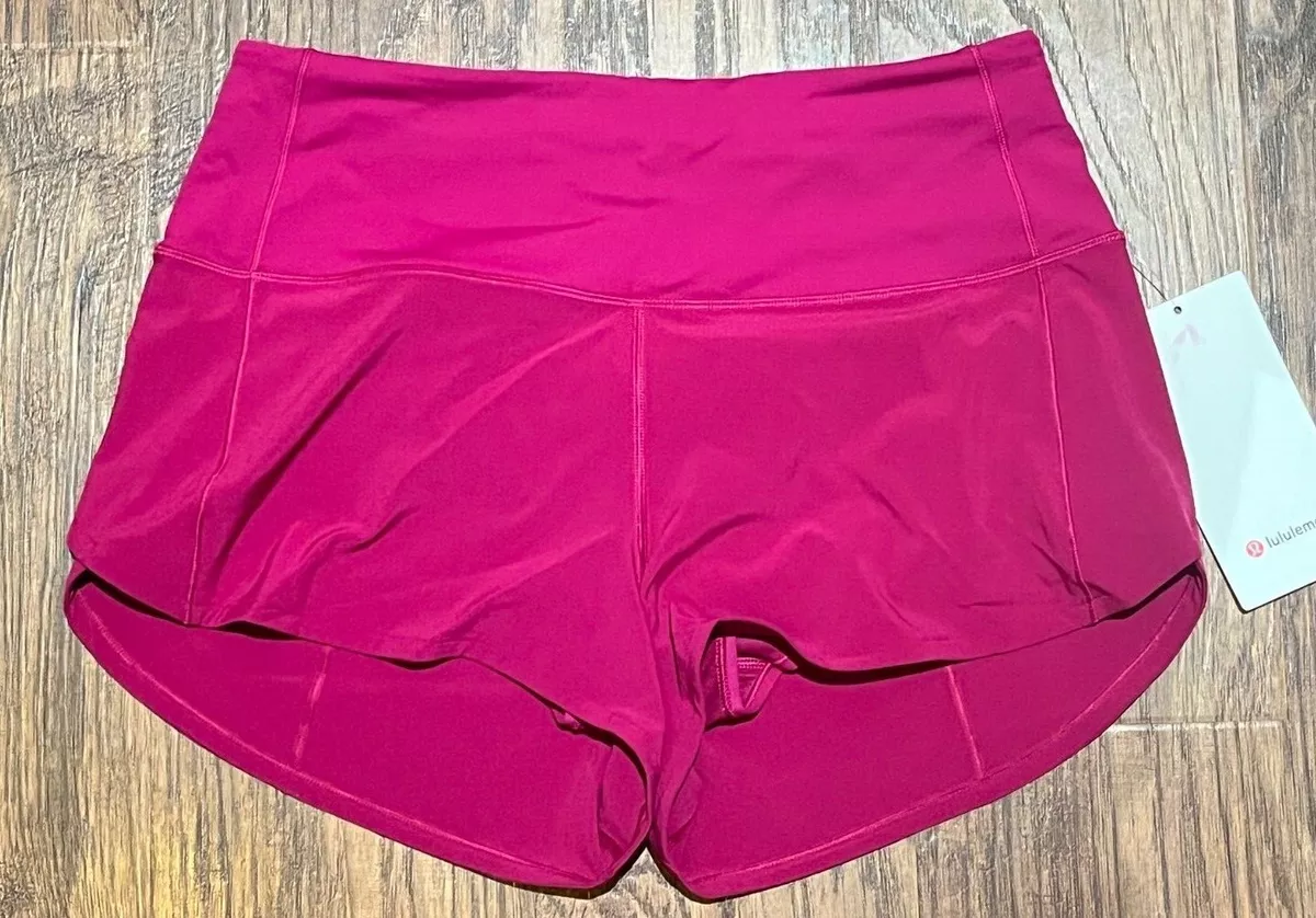 NEW Women Lululemon Speed Up High-Rise Lined Short 4 Magenta Purple 4-6-10