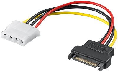 Stromadapter SATA Stecker auf Molex 4pol Buchse   #k542