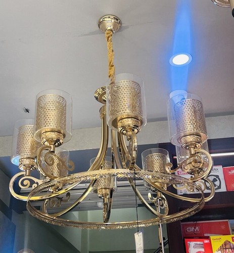 Bronze/5 Light Chandelier Vintage Light Fixture for Dining Room Bedroom - Picture 8 of 9