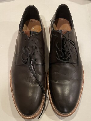 BEN SHERMAN Men\'s SIZE 9 Two-Tone Tan & Dark Brown Derby Shoes LEATHER BEN SHERMAN Men\ main image 4