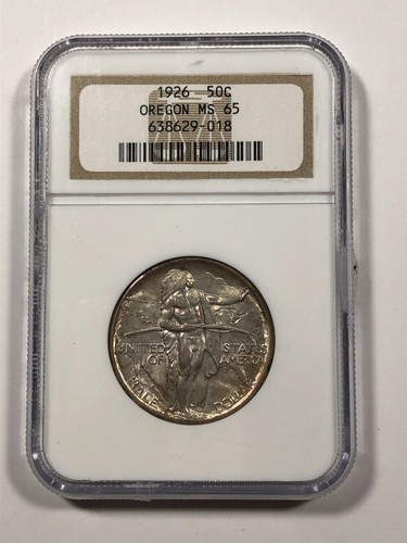 1926 Oregon Commem. .50. NGC MS65. - Picture 3 of 5