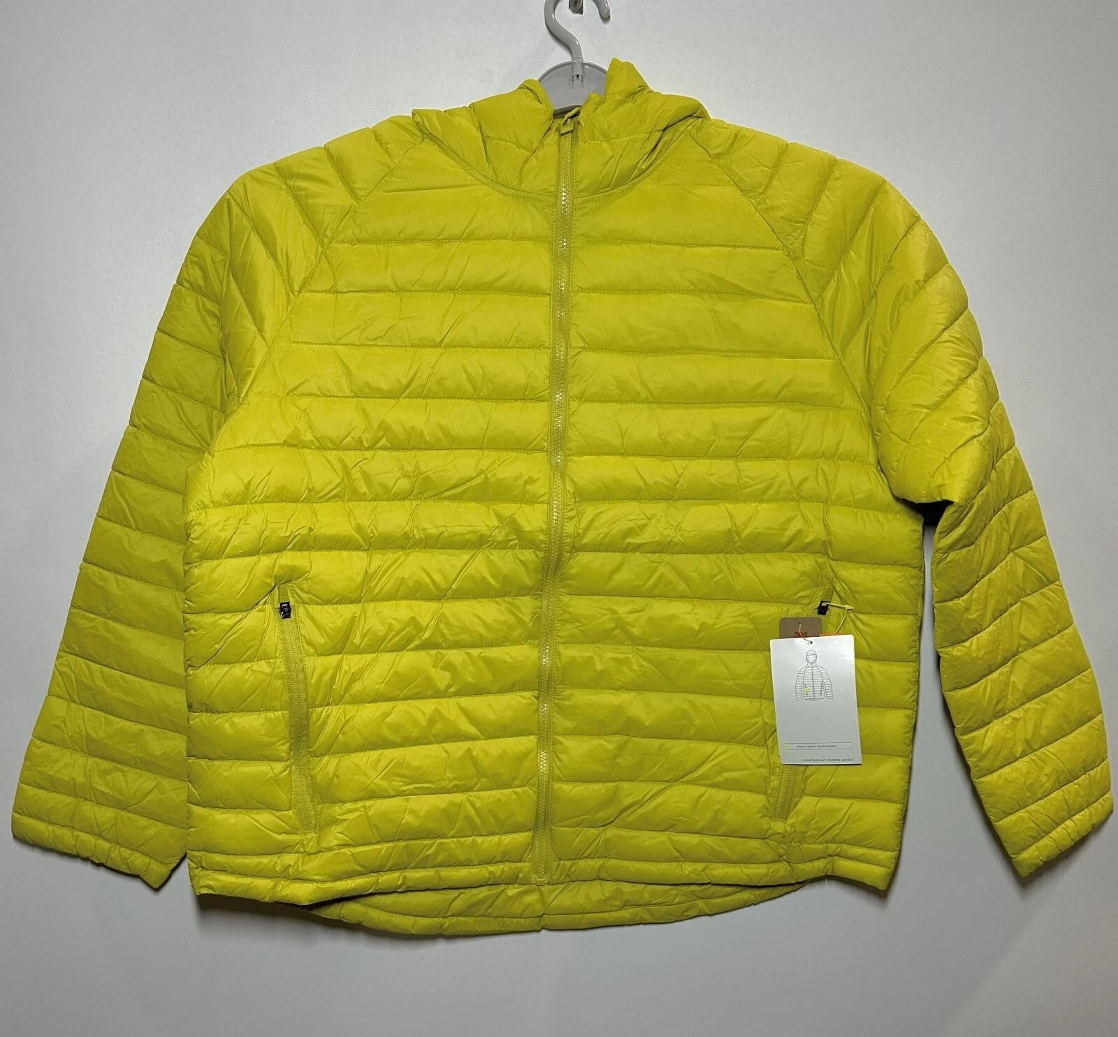 Men's Big Lightweight Puffer Jacket - All in Motion Lime Green 2XL