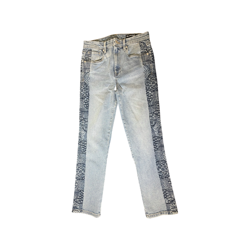 NEW BLANK NYC EMBROIDERED EDGE BLUE 