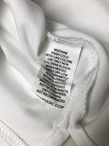 Chaps Boys Polo Shirt Size M 10/12 School Approved Uniform White S-Sleeve Shirt - Picture 3 of 5