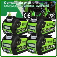 Li-ion Battery Replacement for Greenworks 40V Battery 29462 29252 20202 22262