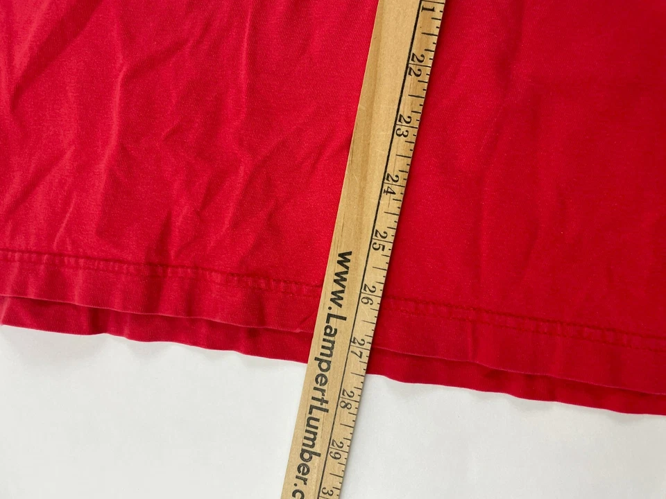 Camiseta informal ERIKA para mujer talla 1X roja lisa cuello redondo manga corta Foto 4 de 4