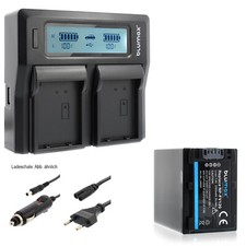 1x batteria + caricatore per Sony NP-FV120 NP-FV100 DCR-SX63 SX85 HDR-CX900 3300 mA