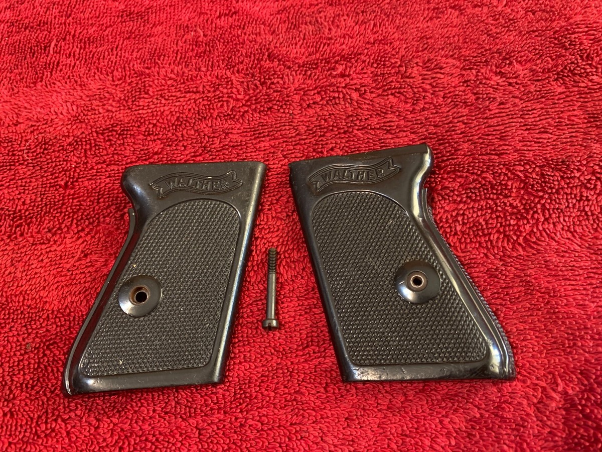 Walther PPK Grips & Screw- Black- .380 ACP 9mm - 27529 | eBay