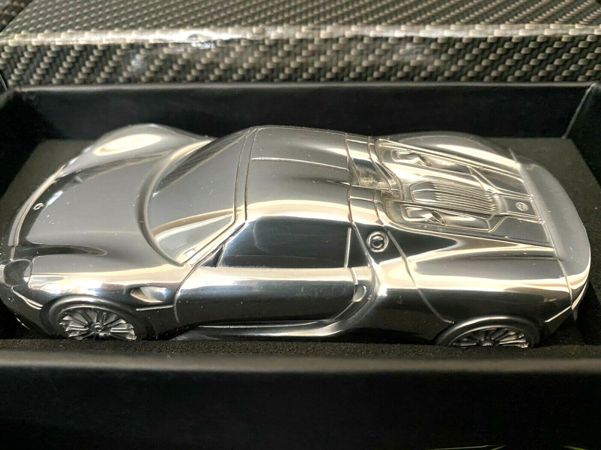 Porsche 918 Spyder Solid Aluminum Billet Paperweight / Authentic