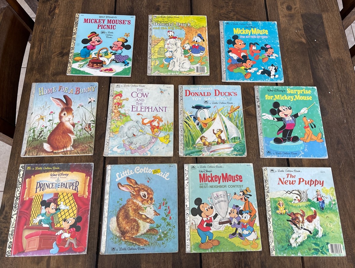 Walt Disney's Golden Book 1976 2冊セット Vintage 1976 A Little Golden Book Walt Disney Mickey Mouse