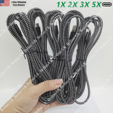 1-5Pack 10ft USB C/Type C Fast Charger Cable Charging Cord For Samsung S8 S9 S10