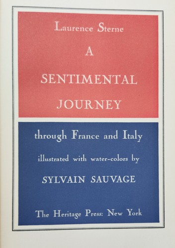 A Sentimental Journey France & Italy HC Laurence Sterner Heritage Press 1941 - Picture 3 of 4
