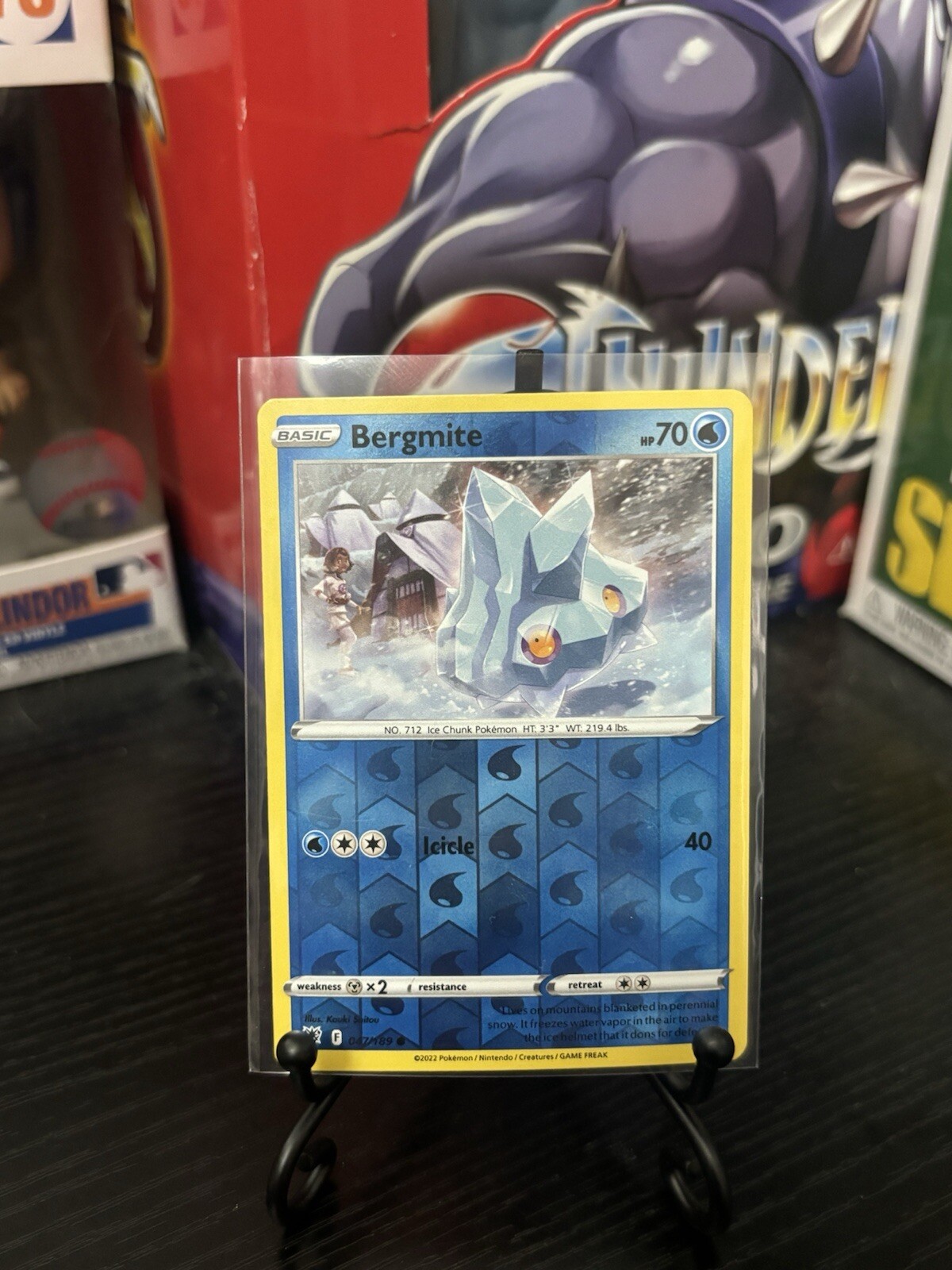 Pokemon TCG Astral Radiance - Bergmite #47/189 Reverse Holo Common Card