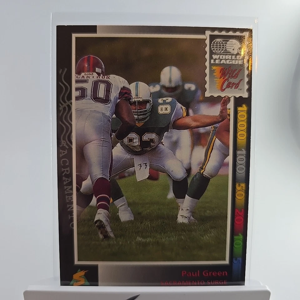 Wild Card World League 1992 - #53 Paul Green (RC) Sacramento Surge Foto 2 de 4
