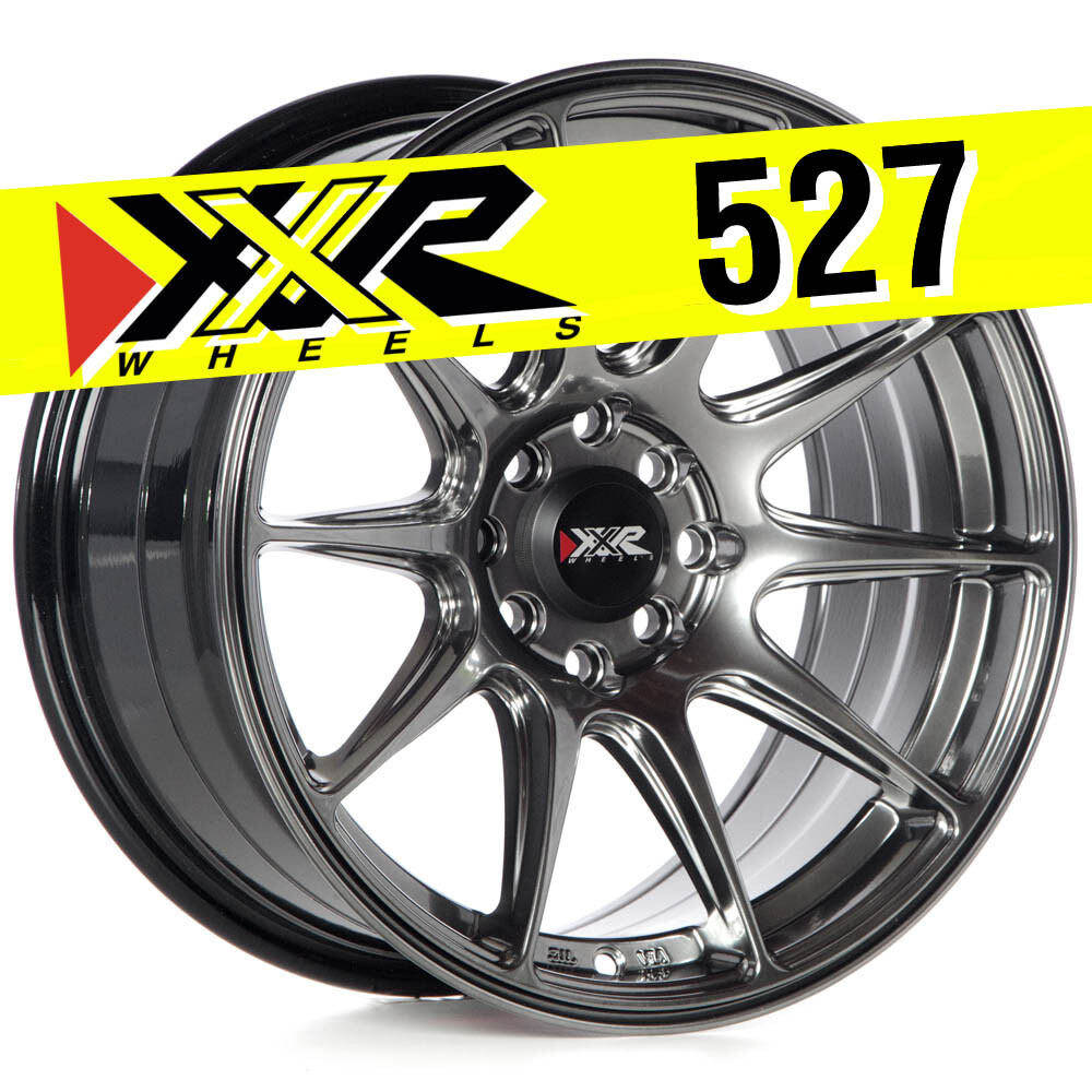 XXR 527 16X8 4X100 4X114.3 +20 CHROMIUM BLACK WHEELS (SET OF 4) | eBay