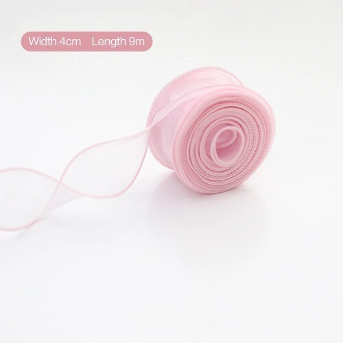 10Yards/Roll Chiffon Ribbon Organza Satin Ribbons Gift Decor Bouquets Sewing - Bild 14 von 35