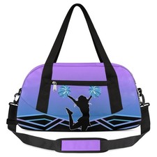Cheerleader Kids Overnight Duffel Bags for Girls Cheer Sport Gym Bag Duffel B...
