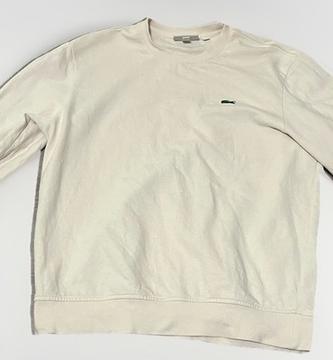 Lacoste Sweatshirt men s Size medium Cream Beige