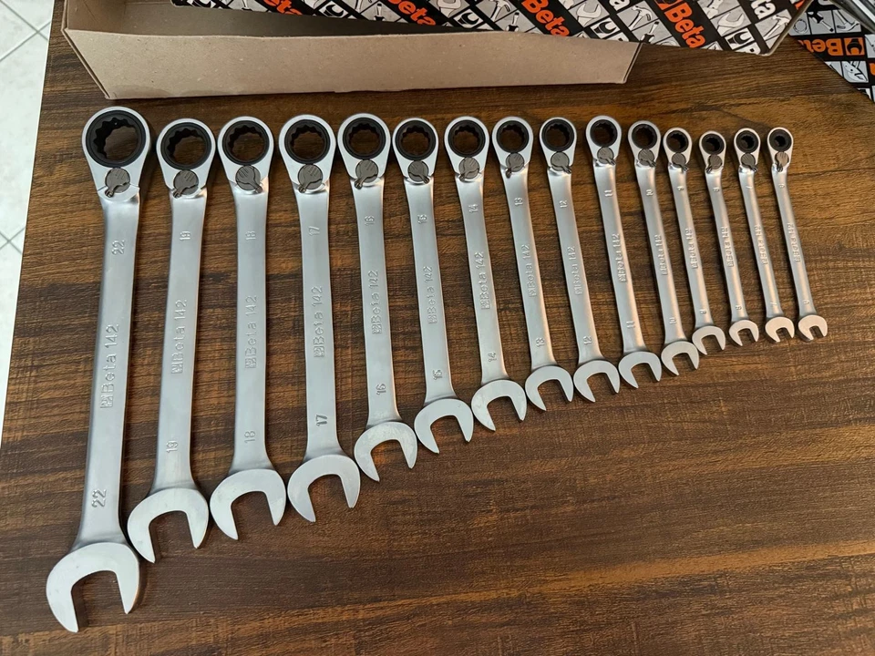 Set Chiavi combinate cricchetto  Beta 142/s15 142sn/s13 + Frese 425/sp3 426/sp6 - Immagine 3 di 4