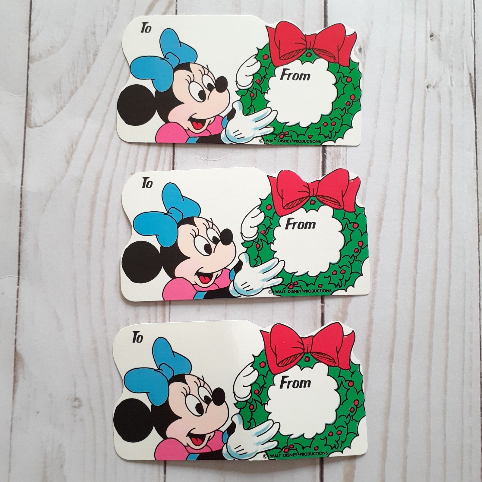 Vintage Christmas Gift Tags - Snoopy, TMNT, Minnie Mouse, Goofy, Big Bird