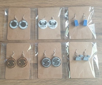 Doctor Who Tardis & K9 und andere Ohrringe 3D-Druck nagelneu SCHÖNES GESCHENK 