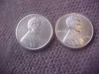 1943 P S Steel Lincoln Wheat Cents- Group Of 2 Coins-CU BU