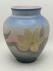 Rookwood Pottery Floral Vellum Vase E.T. Hurley Signed