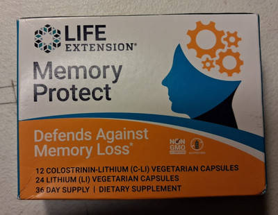 SEALED.Life Extension Memory Protect Brain Health & Memory Support Supplement