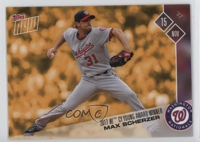 2017 Now Topps Online Exclusive Off-Season Bonus /177 Max Scherzer #OSB-3 0l44