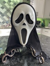 Scream Ghostface Mask Fun World 93228FB 2024 Short Shroud Halloween Costume READ