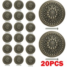 20x Retro Bronze Cabinet Knobs Vintage Antique Dresser Drawer Knobs Hardware NEW